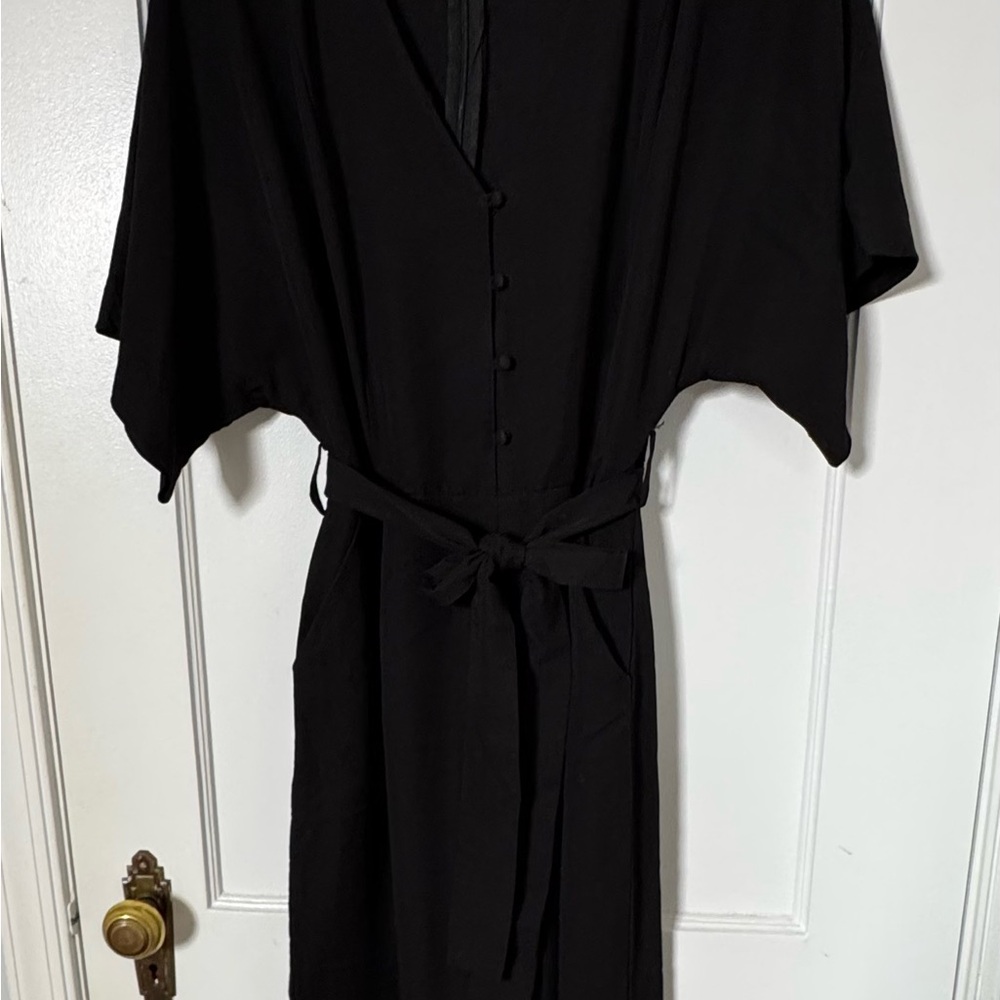 MNG Black Button-Down Jumper